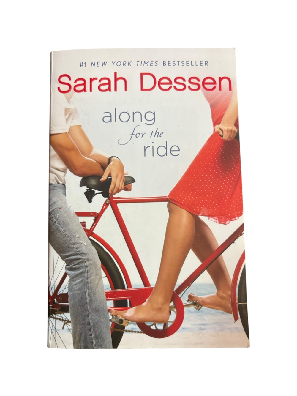 3/$20 Along for the Ride by Sarah Dessen - Red & White Paperback Novel Book